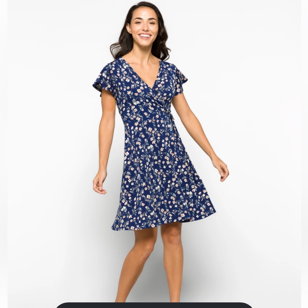 Kaela Floral Wrap Dress